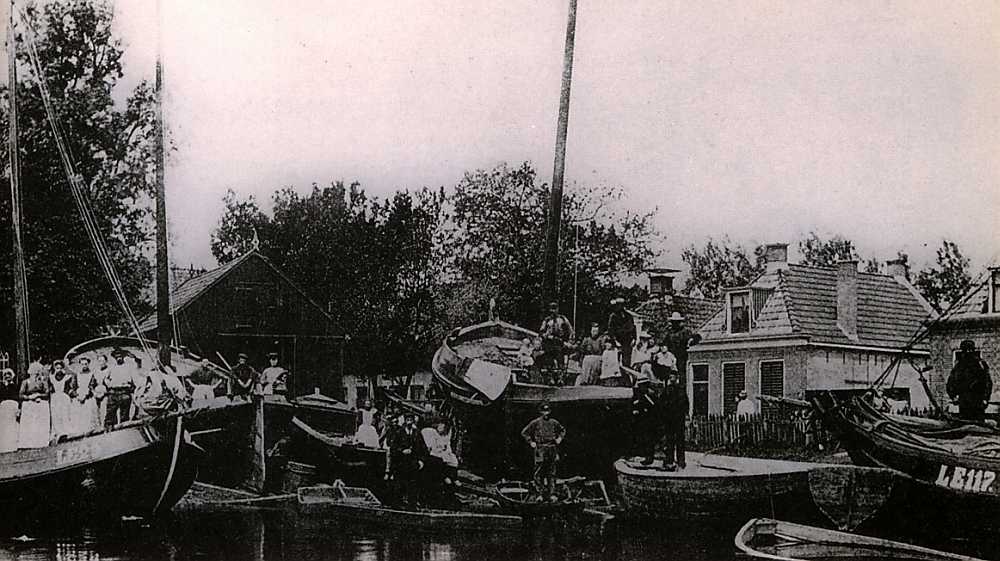 poseren op de werf Nijdam